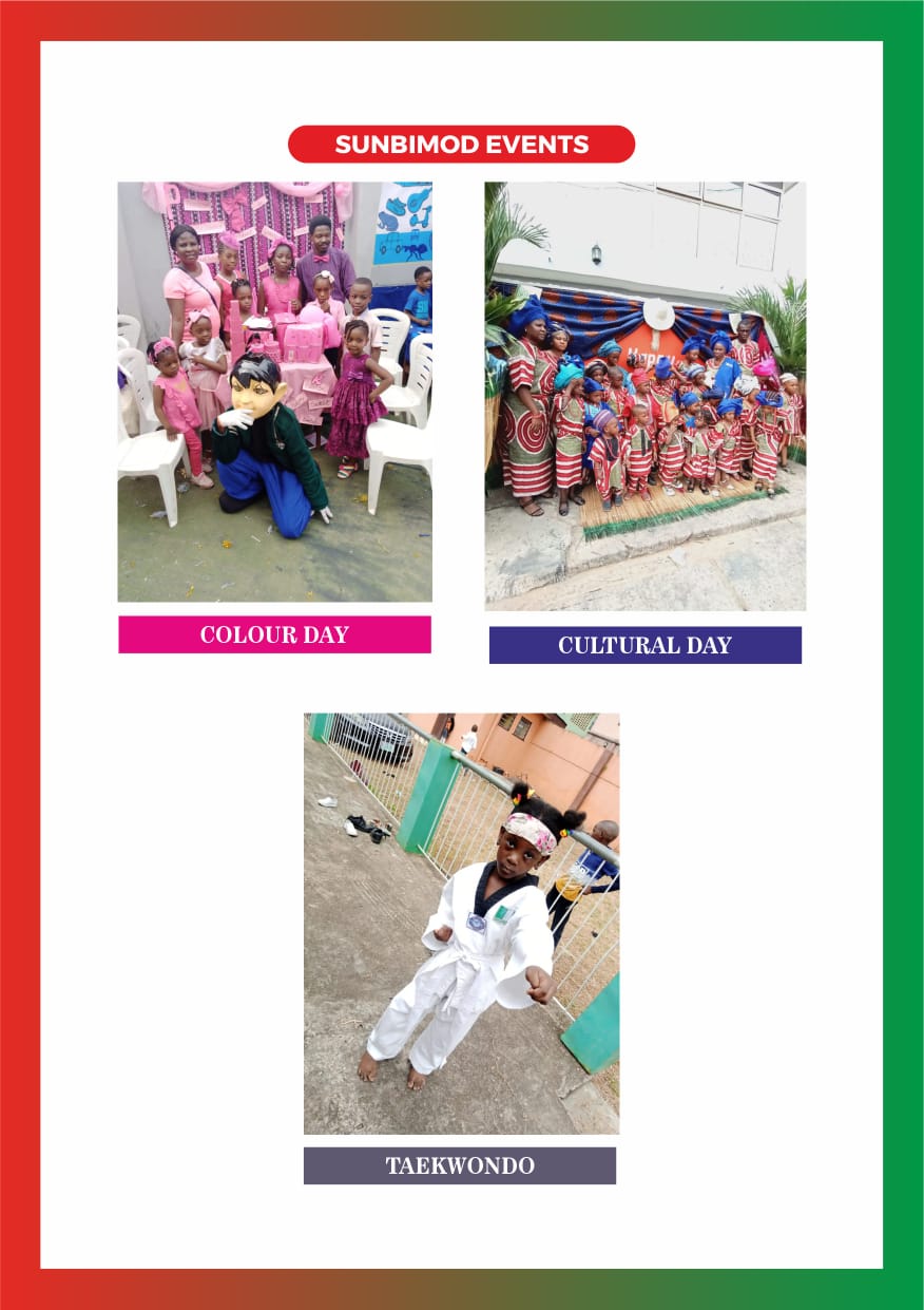 Events: Colour Day, Cultural Day, Taekwondo